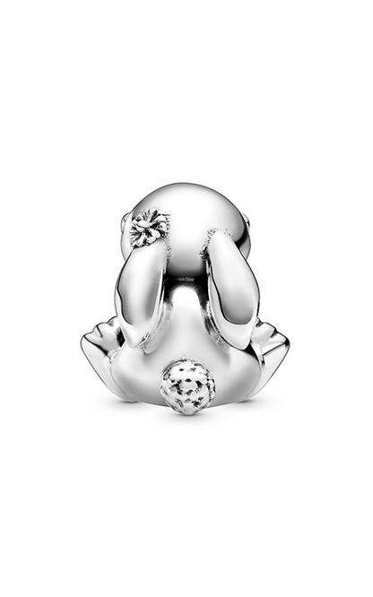 Rabbit sterling silver charm
