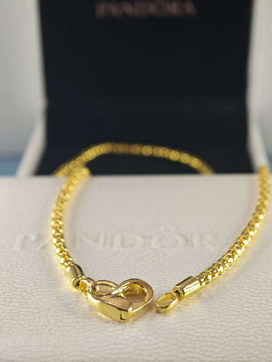 Moments Studded Chain Necklace Gold plated 45CM