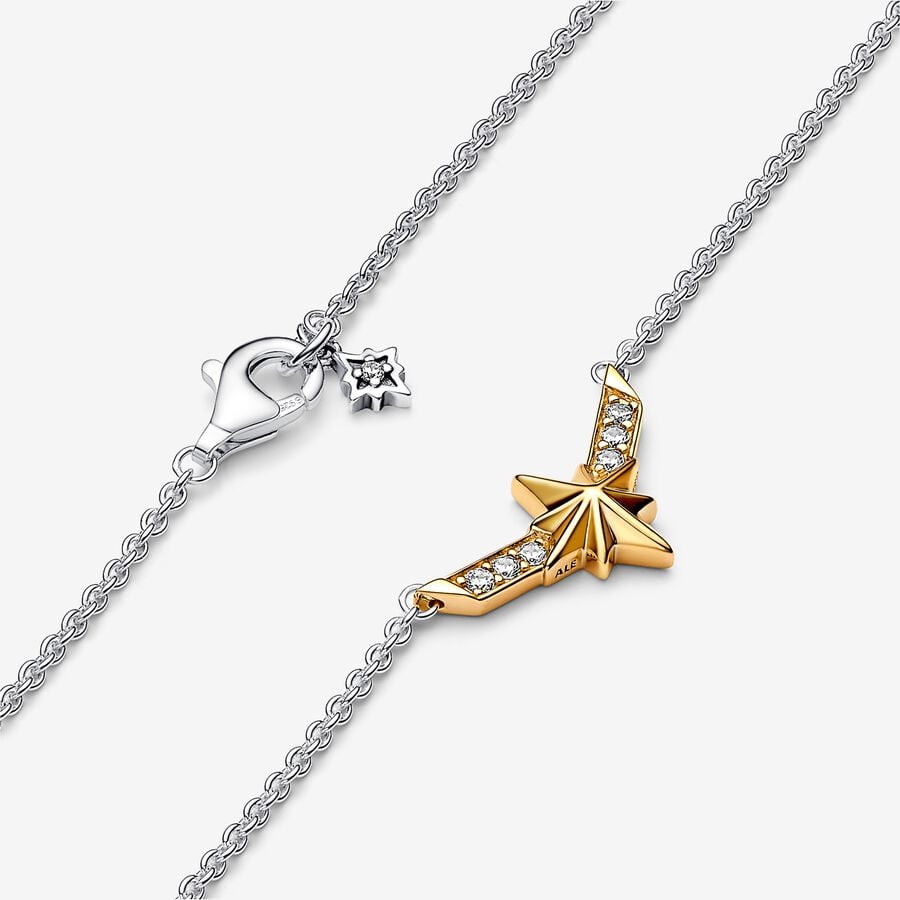 Marvel Captain Marvel Octogram Star Two tone Pendant Necklace
