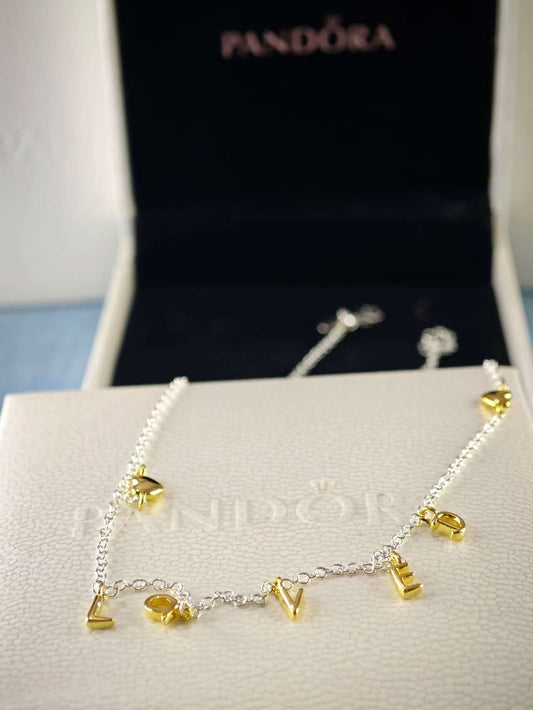 Loved Script Necklace