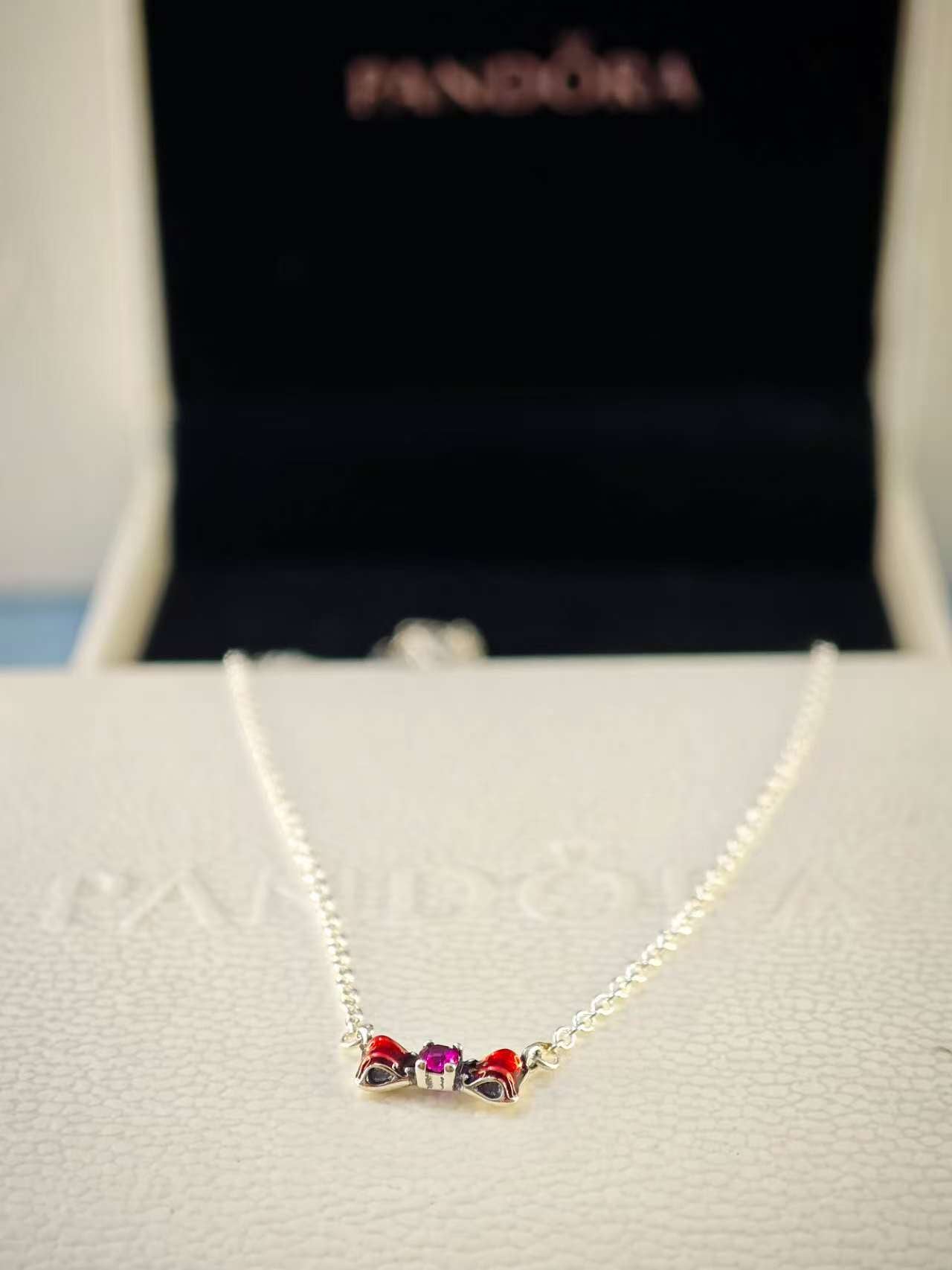 Red Bow Necklace