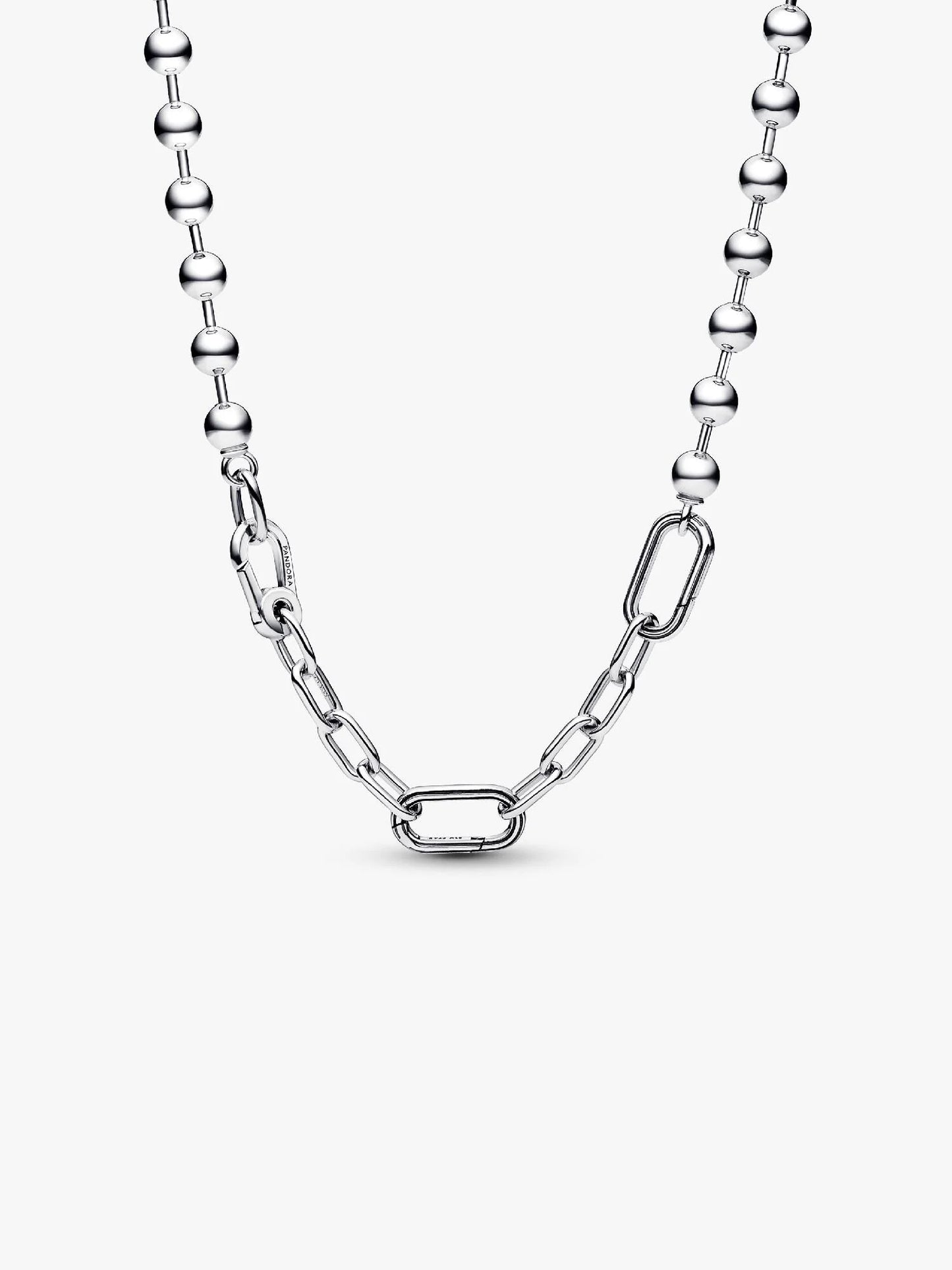ME Metal Bead & Link Chain Necklace