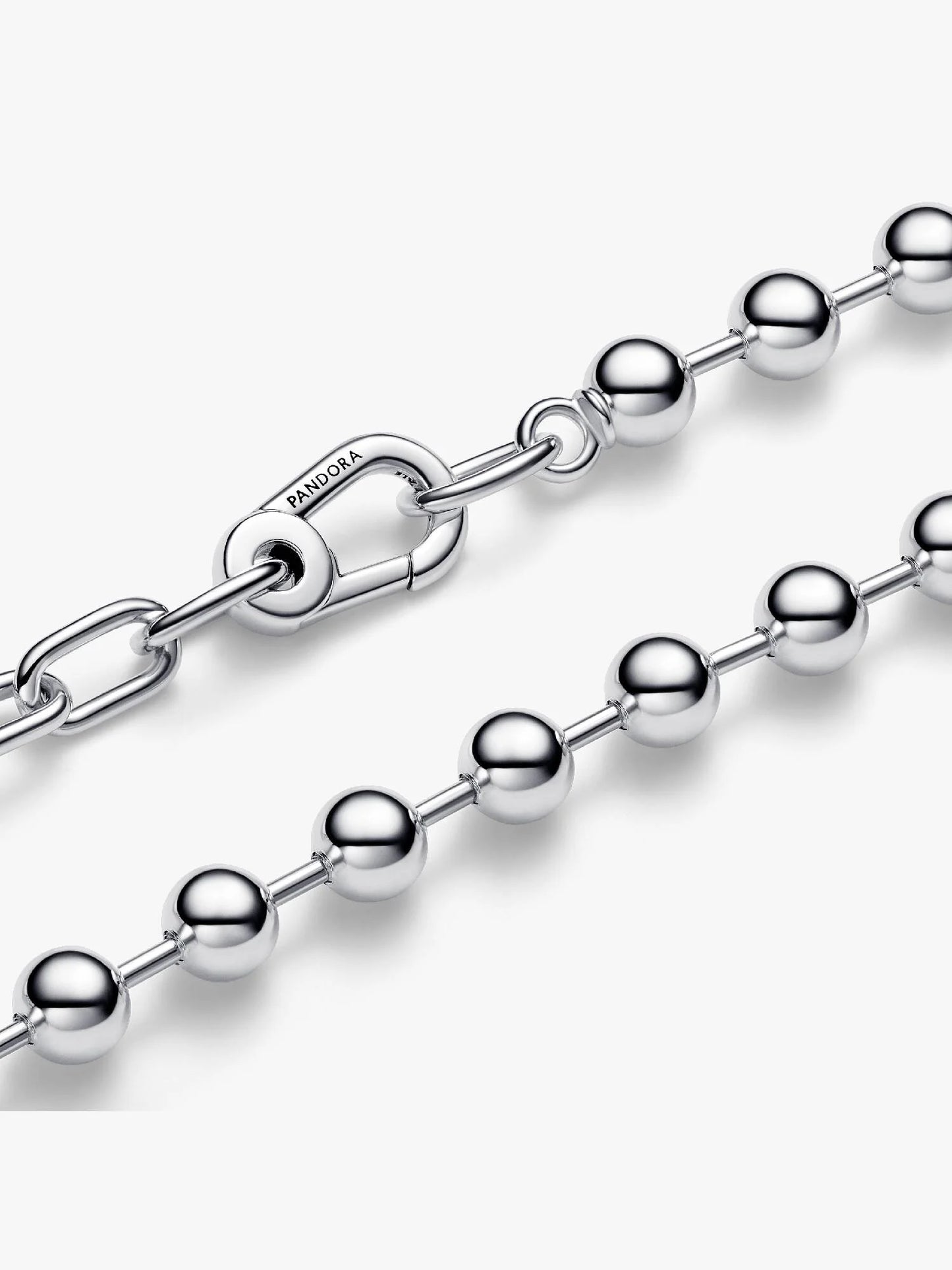 ME Metal Bead & Link Chain Necklace
