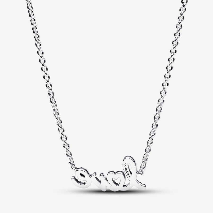 Sparkling Handwritten Love Collier Necklace 45CM