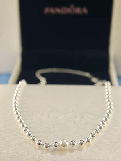 Treated Freshwater Cultured Pearl & Beads Collier Necklace
