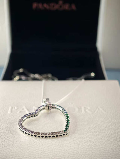 Limited Time Rainbow Heart Necklace