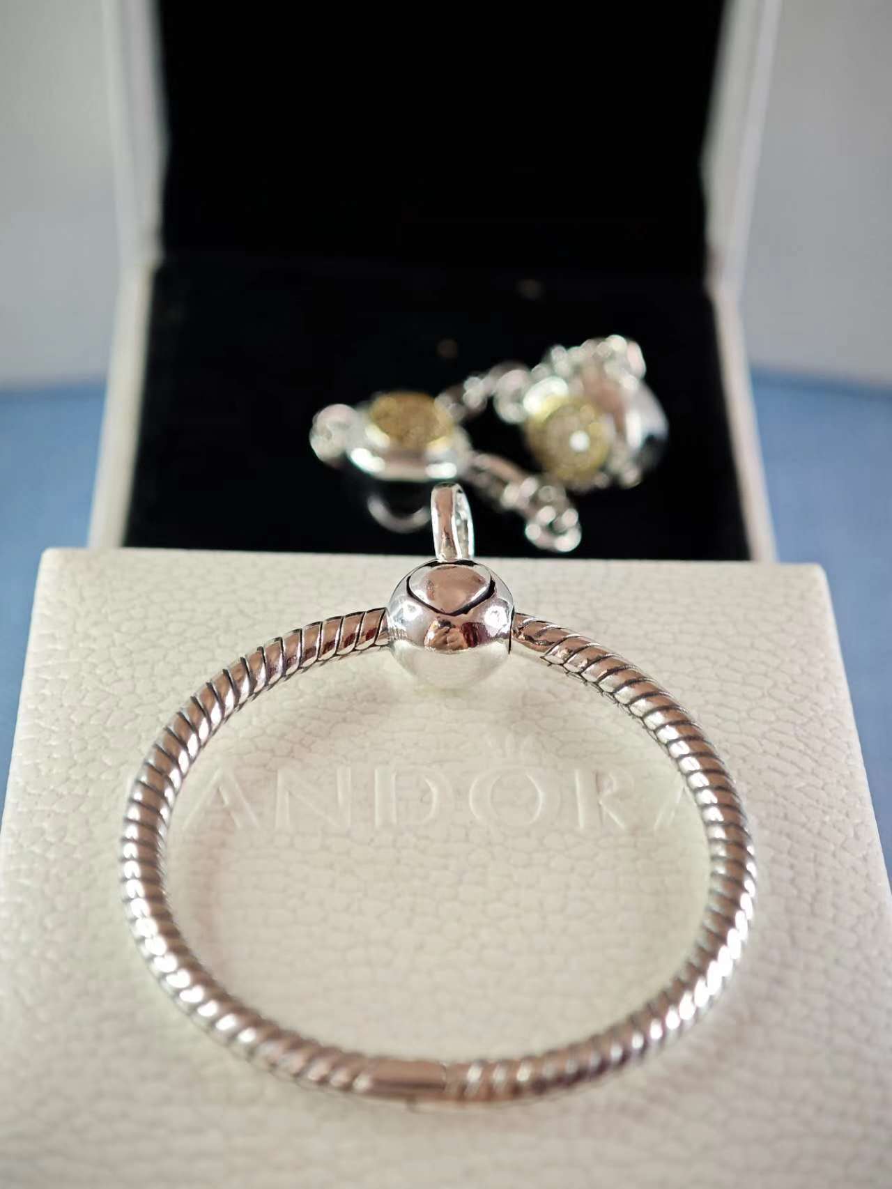 Silver Medium O Charm Carrier 34.6MM