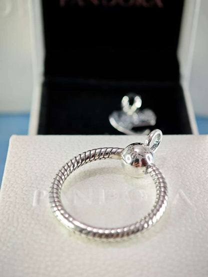 Silver Small O Charm Carrier