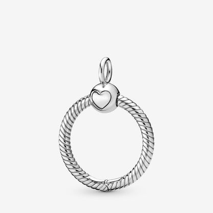 Silver Small O Charm Carrier