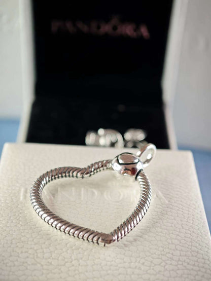 Moments Heart Charm Pendant Sterling Silver