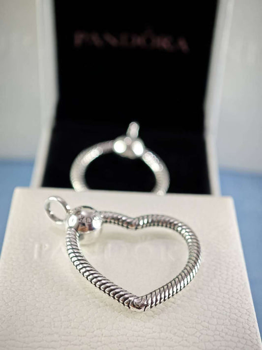 Moments Heart Charm Pendant Sterling Silver
