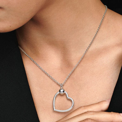 Moments Heart Charm Pendant Sterling Silver