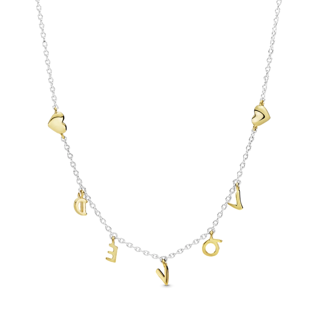 Loved Script Necklace