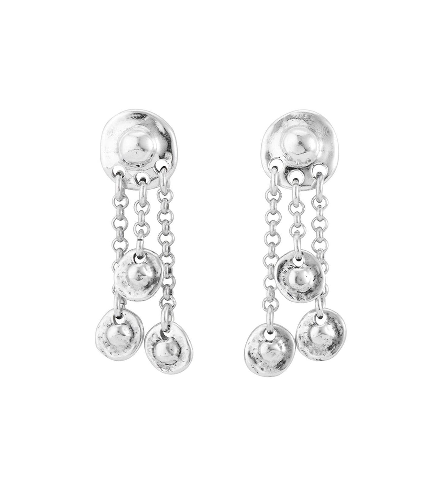 Tlalocan Women's Earrings Silver Plated 35mm