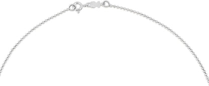 Silver Choker with 1.4 mm balls measuring 40cm Chain
