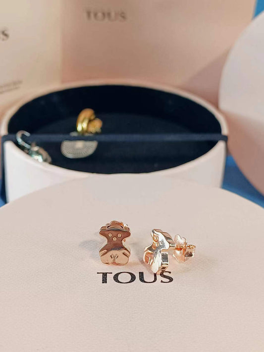 Pink Vermeil Silver Sweet Dolls Earrings
