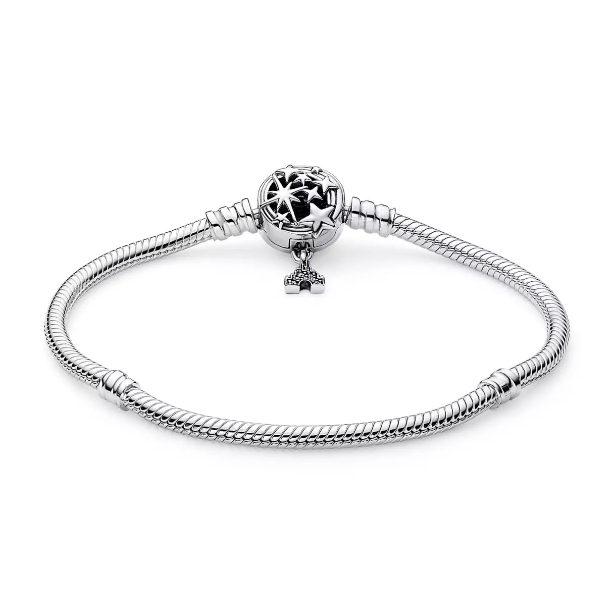 Disney Parks Fantasyland Castle Shooting Star Snake Chain Bracelet