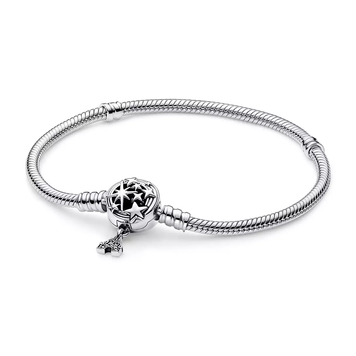Disney Parks Fantasyland Castle Shooting Star Snake Chain Bracelet