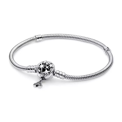 Disney Parks Fantasyland Castle Shooting Star Snake Chain Bracelet