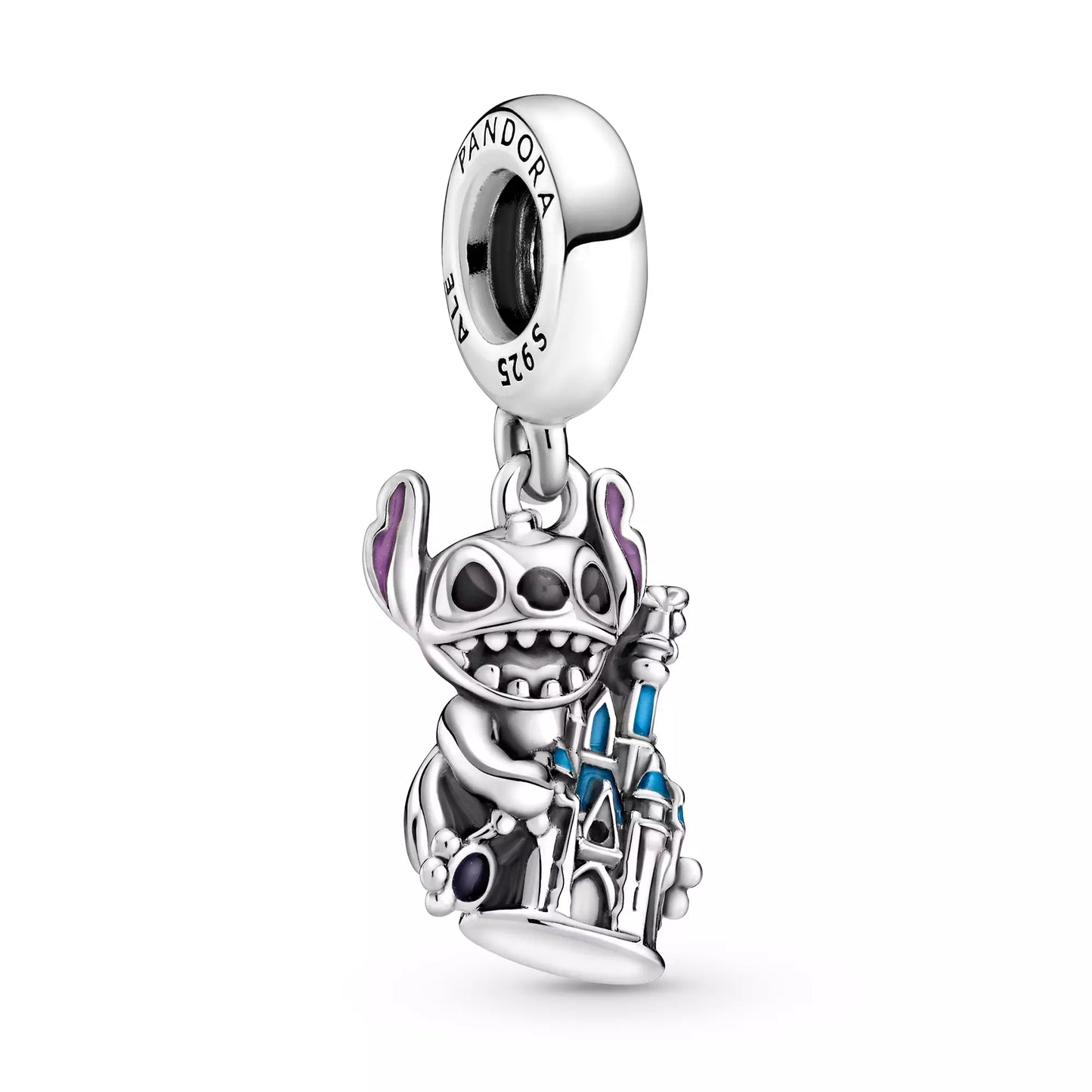 Disney Parks Stitch and Fantasyland Castle Dangle Charm