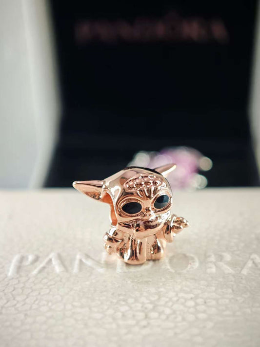 Disney Parks Star Wars Grogu Rose Gold Charm