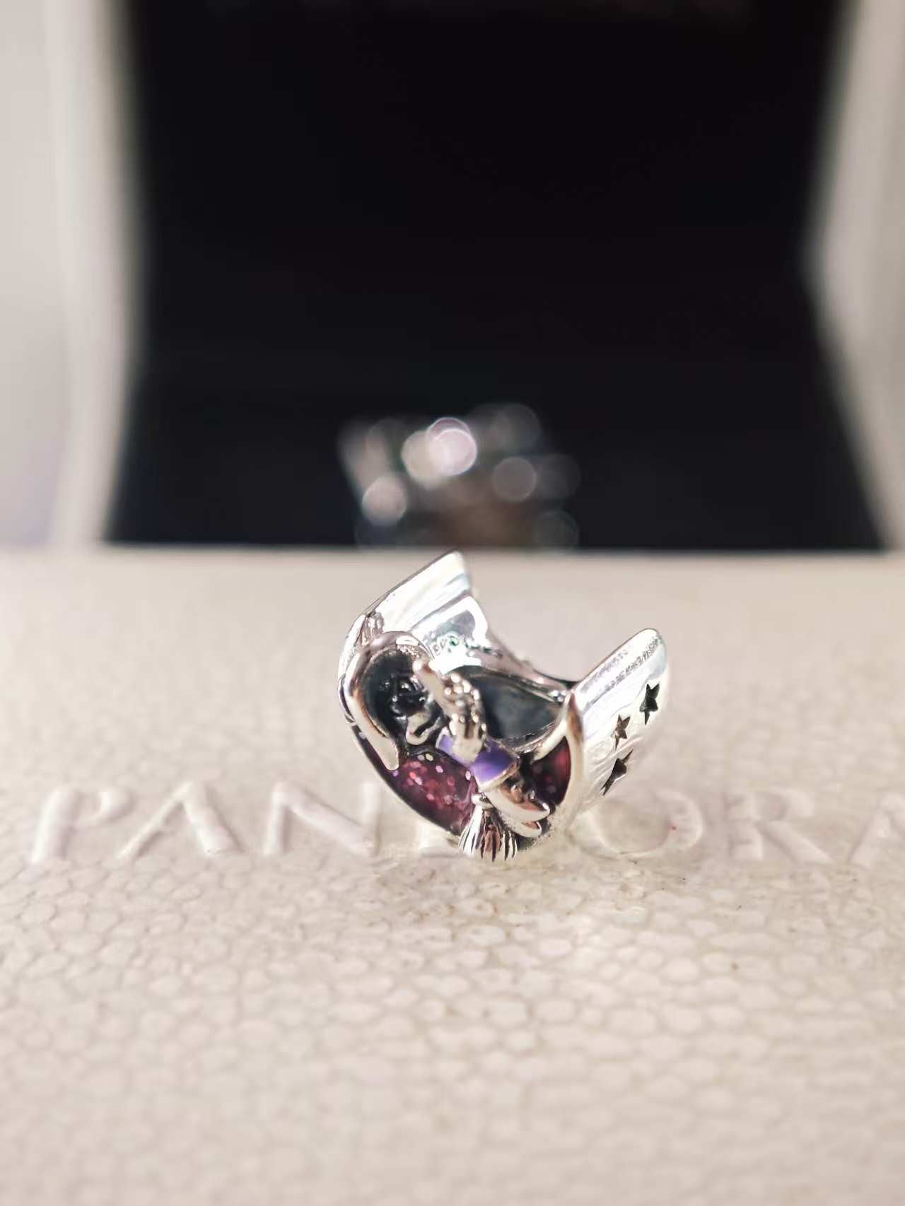 Disney Minnie Mouse Glow-in-the-Dark Witch Halloween Charm