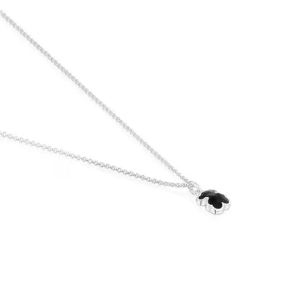 Silver Bear Color Necklace