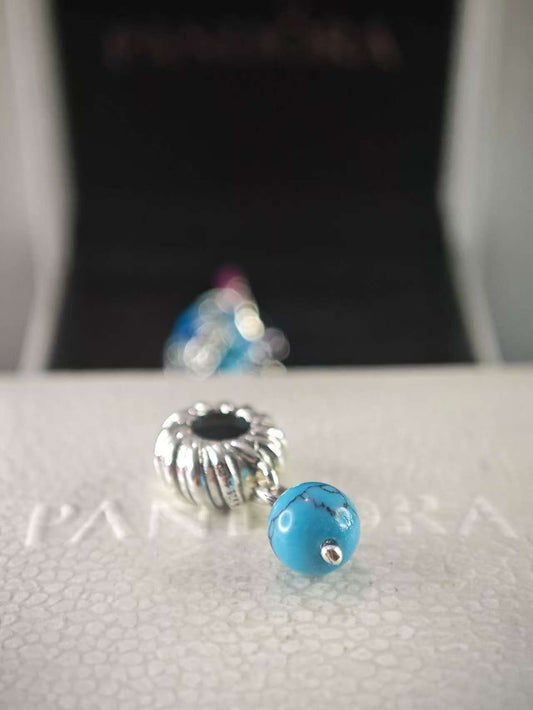 Turquoise-colored Dangle Charm