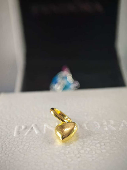Gold-Plated Heart Mini Dangle Charm