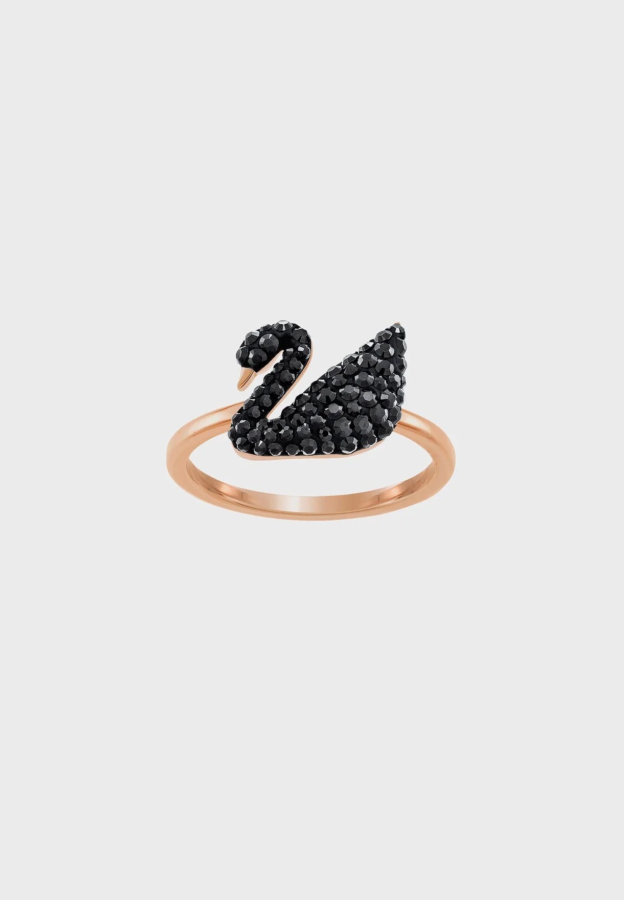 Iconic Swan Ring Rose Gold Plated