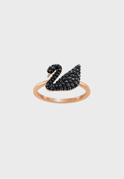 Iconic Swan Ring Rose Gold Plated