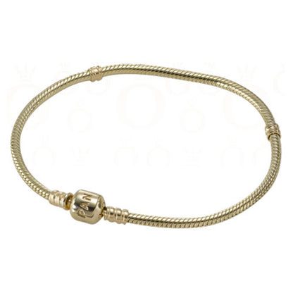 Gold Necklace with Snap Clasp