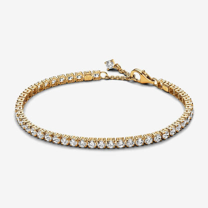 Sparkling Tennis Bracelet Gold Plated