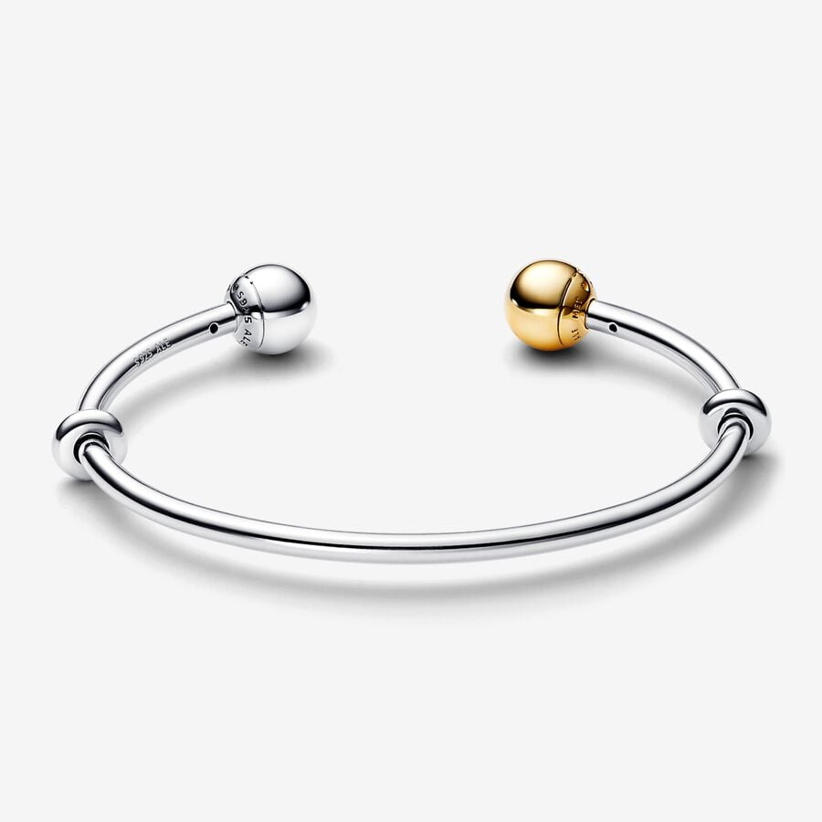 Moments Two-tone Sun & Moon Open Bangle