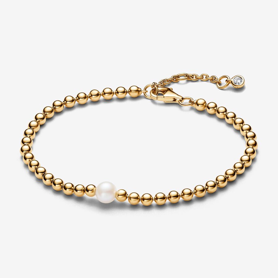 Treated Freshwater Cultured Pearl & Beads Bracelet