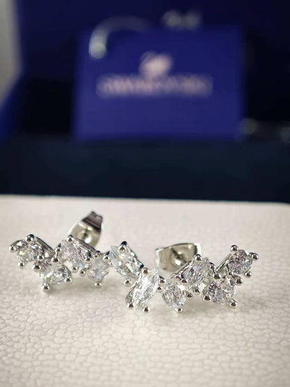Galaxy ear cuffs, Lab-grown diamonds, Mixed shapes, white gold
