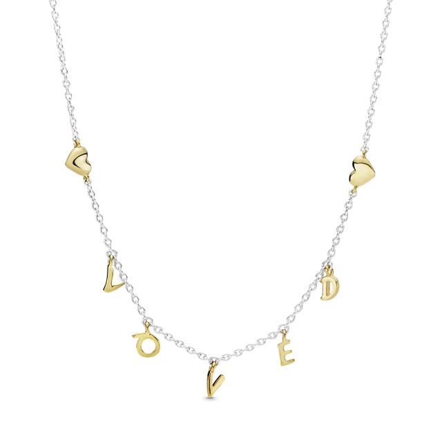 Loved Script Necklace