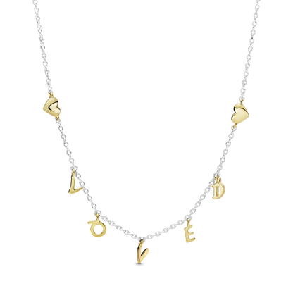 Loved Script Necklace