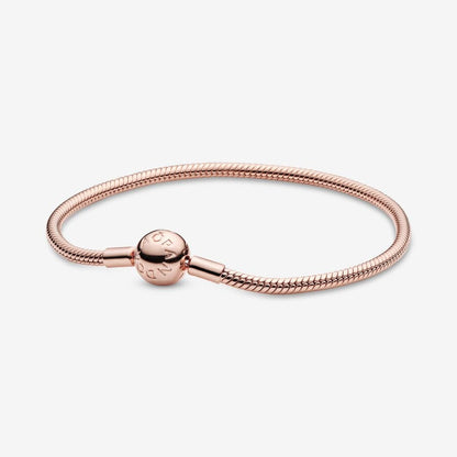 Moments Snake Chain Bracelet Rose gold plated
