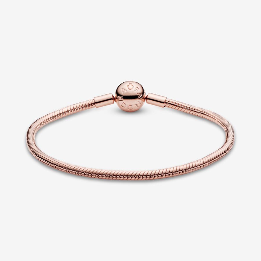 Moments Snake Chain Bracelet Rose gold plated