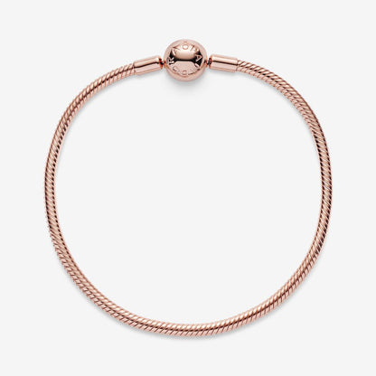 Moments Snake Chain Bracelet Rose gold plated