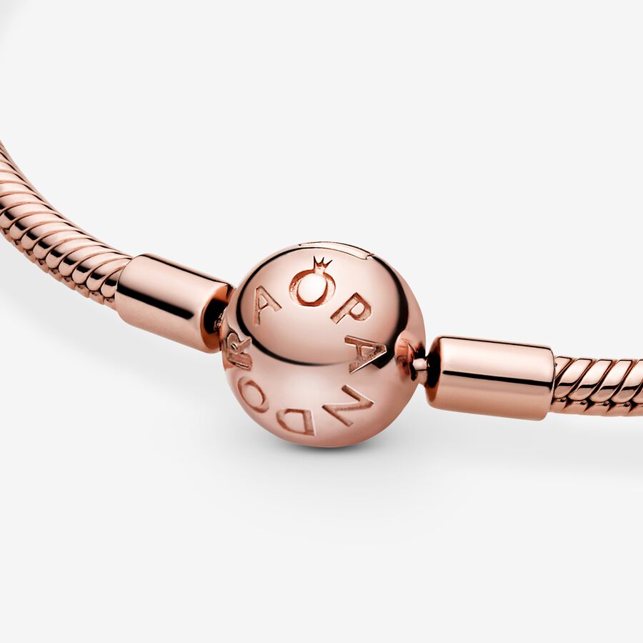Moments Snake Chain Bracelet Rose gold plated