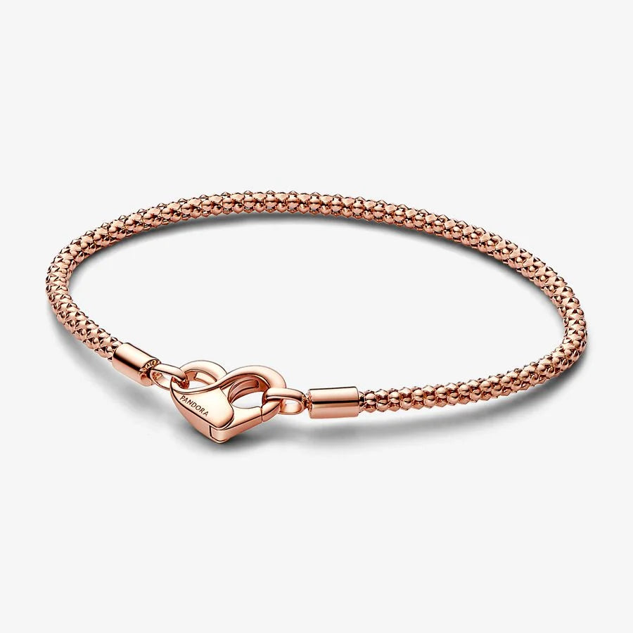 Moments Studded Chain Bracelet Rose gold plated