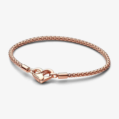 Moments Studded Chain Bracelet Rose gold plated