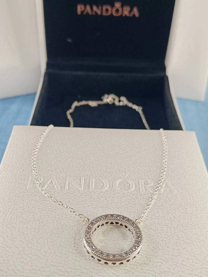 Circle of Sparkle Necklace 45CM