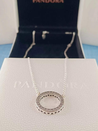 Circle of Sparkle Necklace 45CM