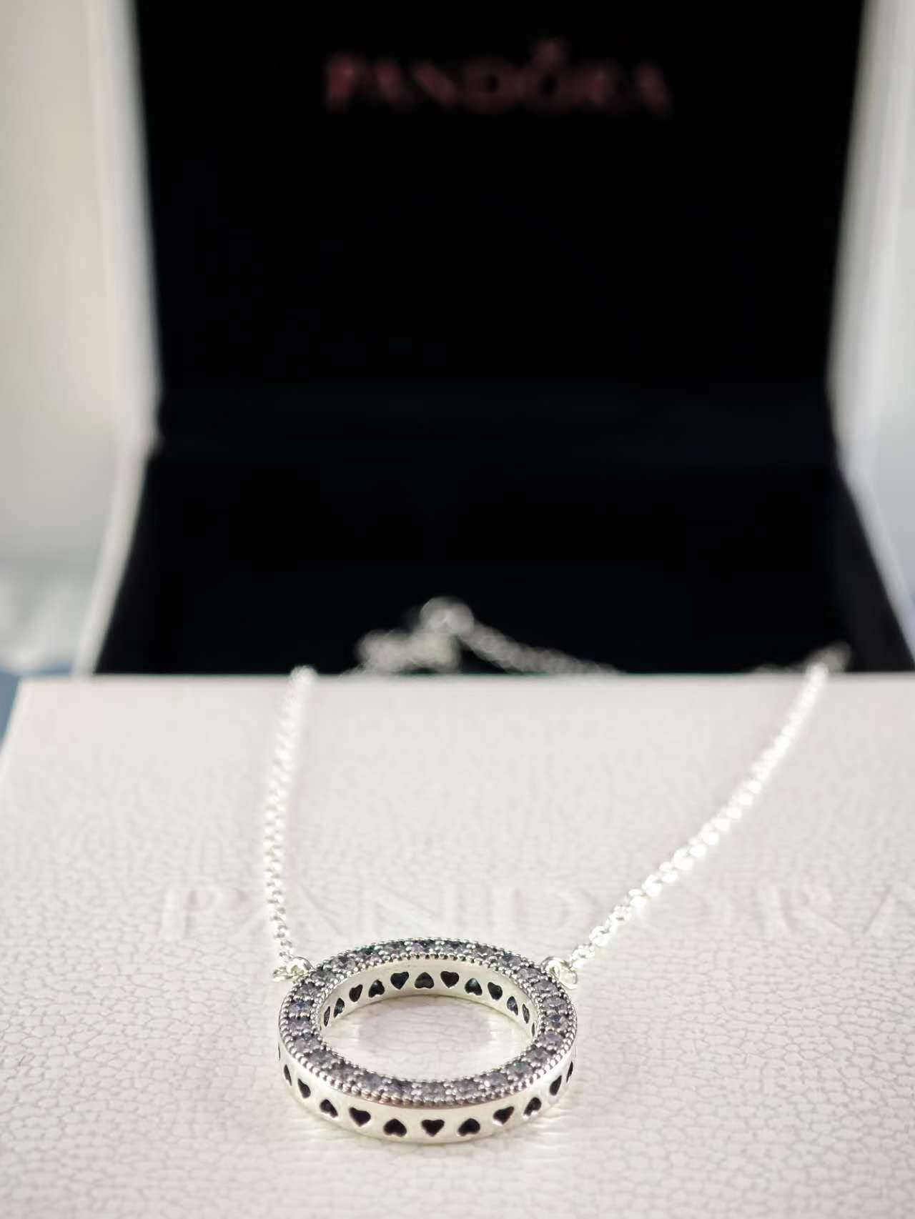Circle of Sparkle Necklace 45CM