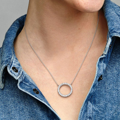 Circle of Sparkle Necklace 45CM