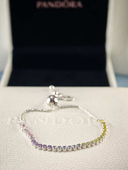 Rainbow Sparkling Strand Bracelet