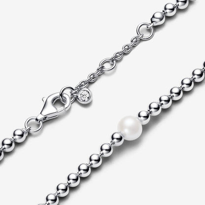 Treated Freshwater Cultured Pearl & Beads Bracelet Sterling silver